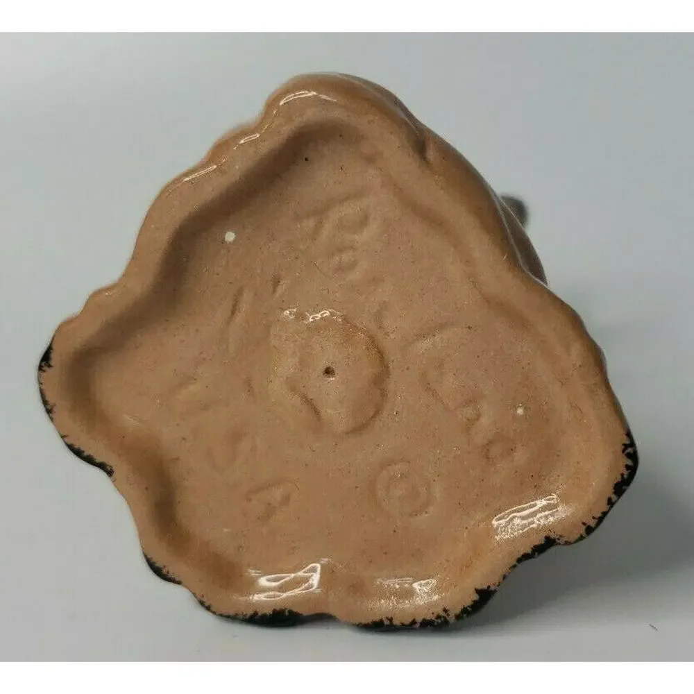 Vintage Roselane USA Dog Pottery Figurine‎ Jewel Eyes 4.5 Inches Tall U106